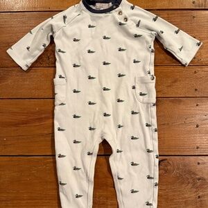 The Beaufort Bonnet Company Rayburn Romper in Golf Club Quack Quacks